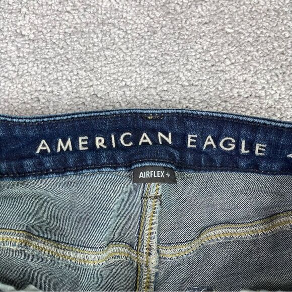 American Eagle Jeans Men's 30X31.5 Blue Bootcut Mid-Rise Dark Denim Preppy - Picture 5 of 12